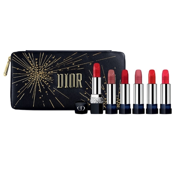 Dior Rouge 2019 6 Lipstick Case Clutch Set NIB - Picture 5 of 5